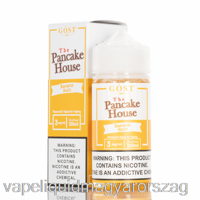 Banán Dió - Palacsintaház - Gost Gőz - 100 Ml 0 Mg Vape E Cigi